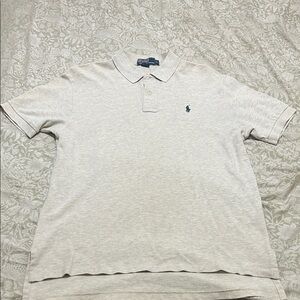 Polo by Ralph Lauren Men's Light Gray Polo Shirt